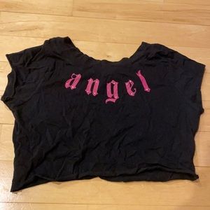 Black short sleeve kids shirt